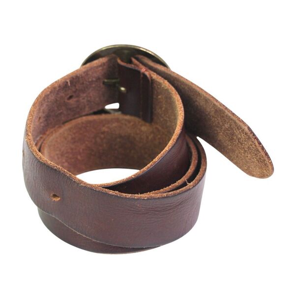 Treasure & Bond BROWN REAL LEATHER 1 3/8"Wd CASUAL DRESS WOMEN'S BELT Sz S (B47 - Picture 4 of 12